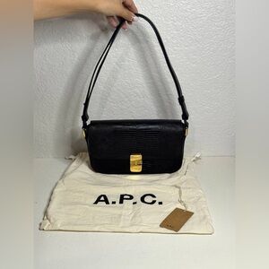 A.P.C. Black Grace Baguette Bag